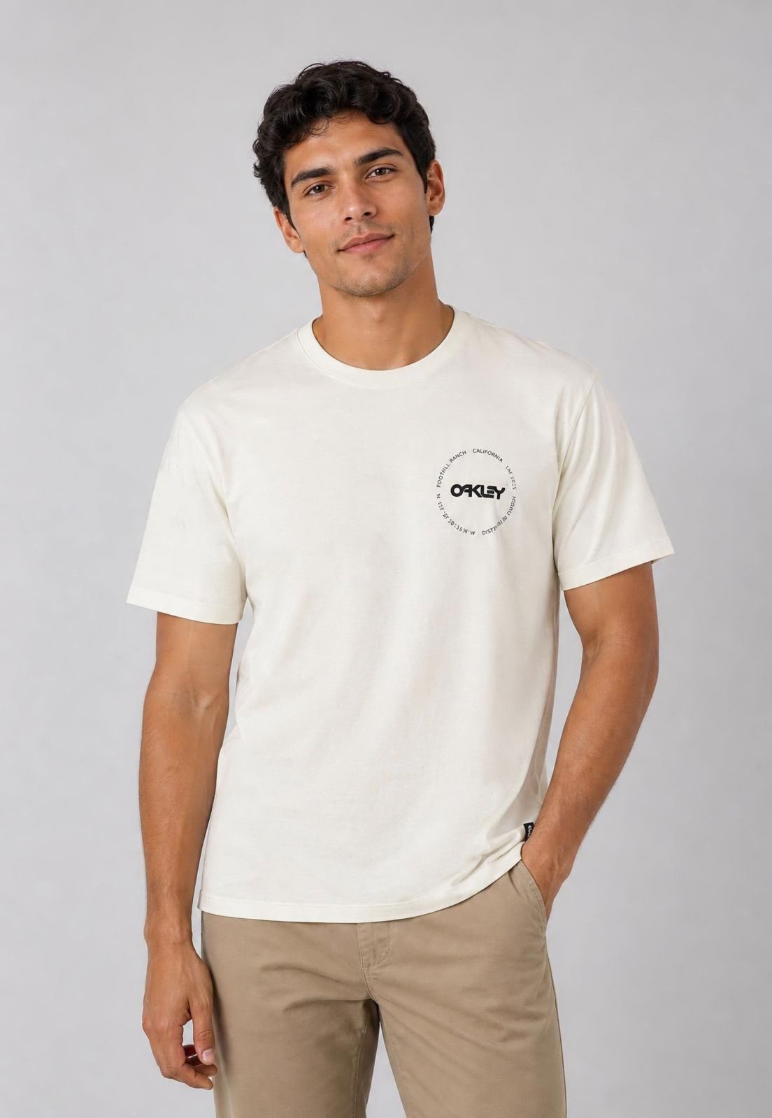 Camiseta Masculina Oakley B1B Classic Branco