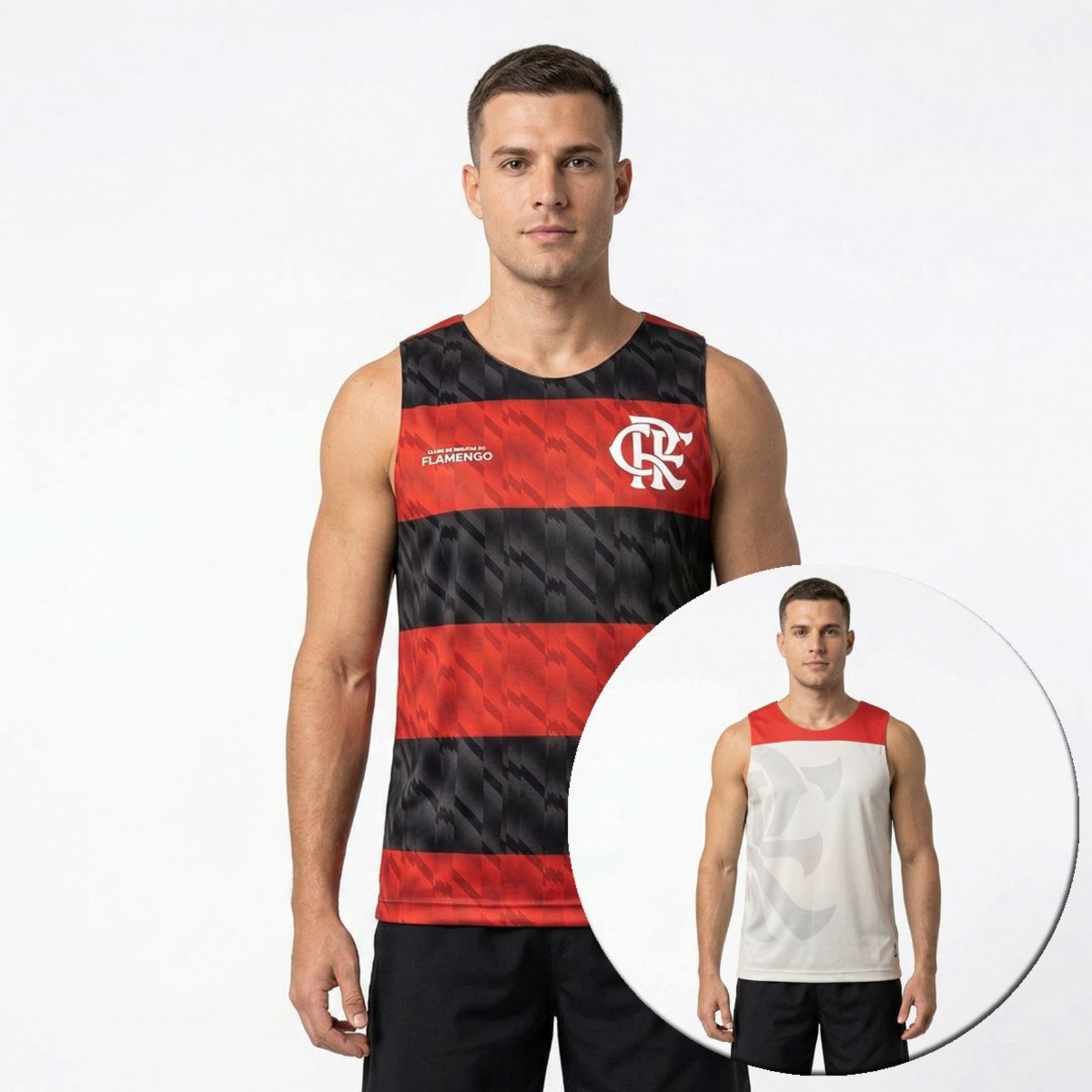 Regata Flamengo Conexão Cinza e Vermelha