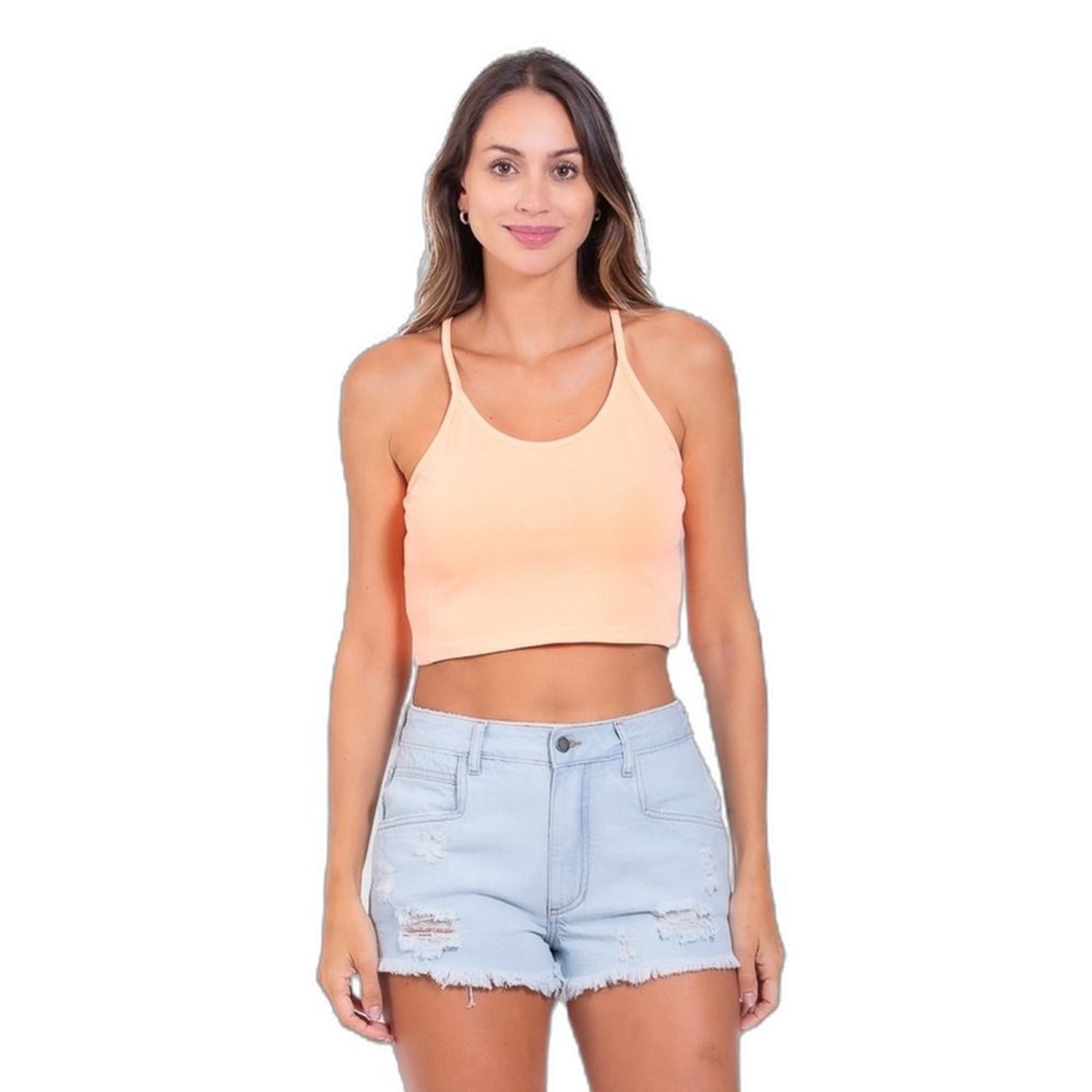 BLUSA RC SEARCH CROPPED – ICE ORANGE – GG