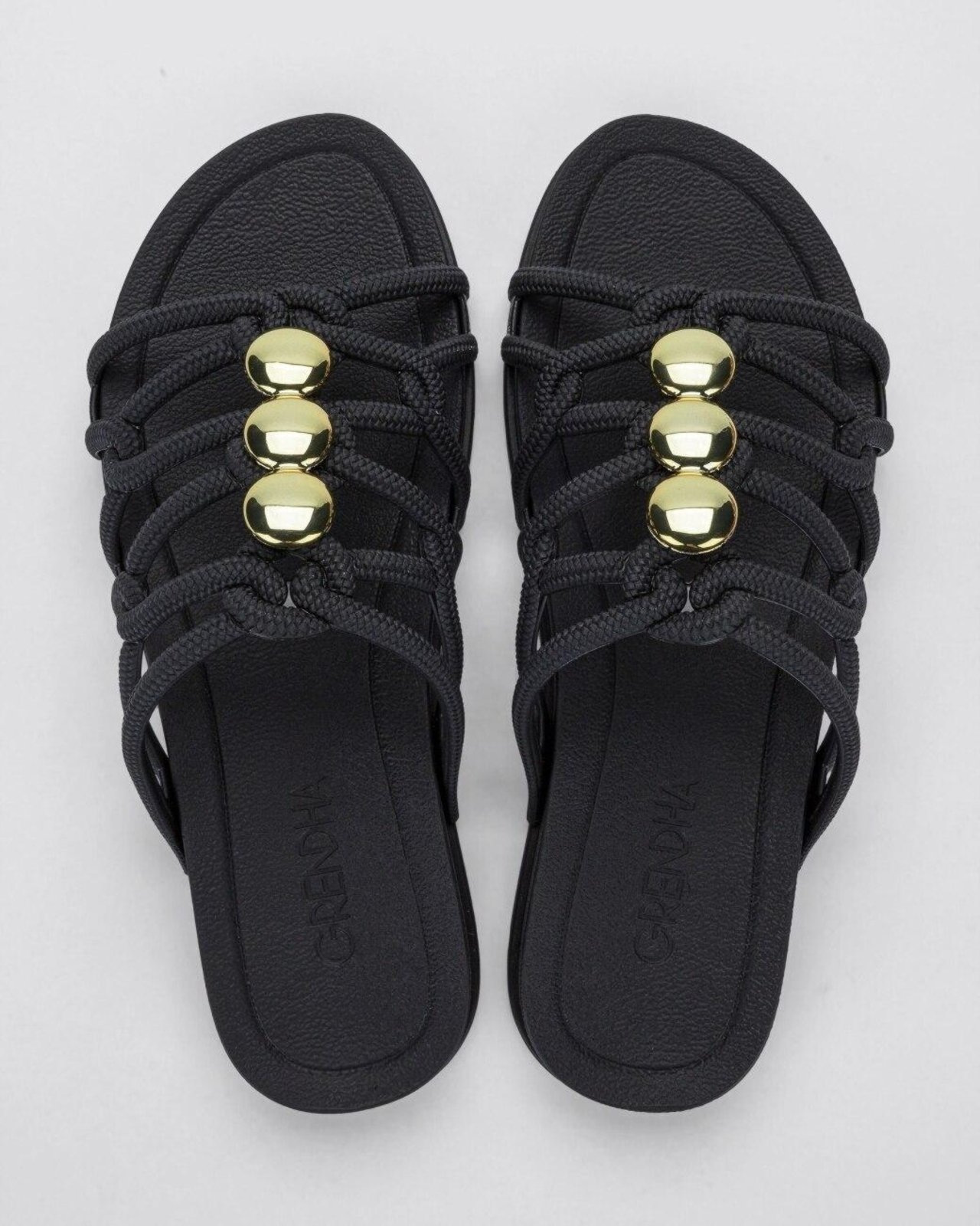 Chinelo Slide Feminino Grendha Envolver Preto