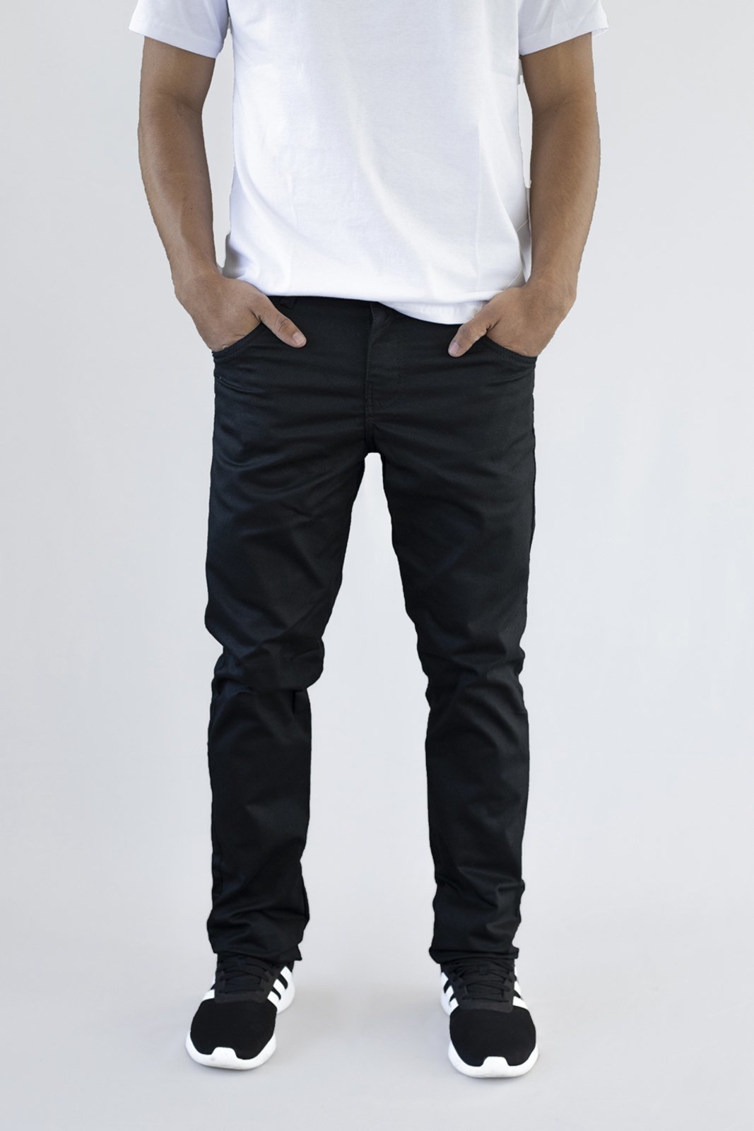 Calça Sarja Masculina Versatti Preta Roma II Preto Versatti