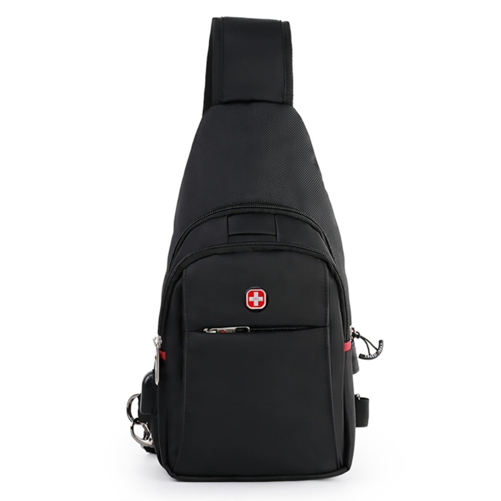 Mochila Bolsa Transversal Antifurto Casual Saída USB Ombro