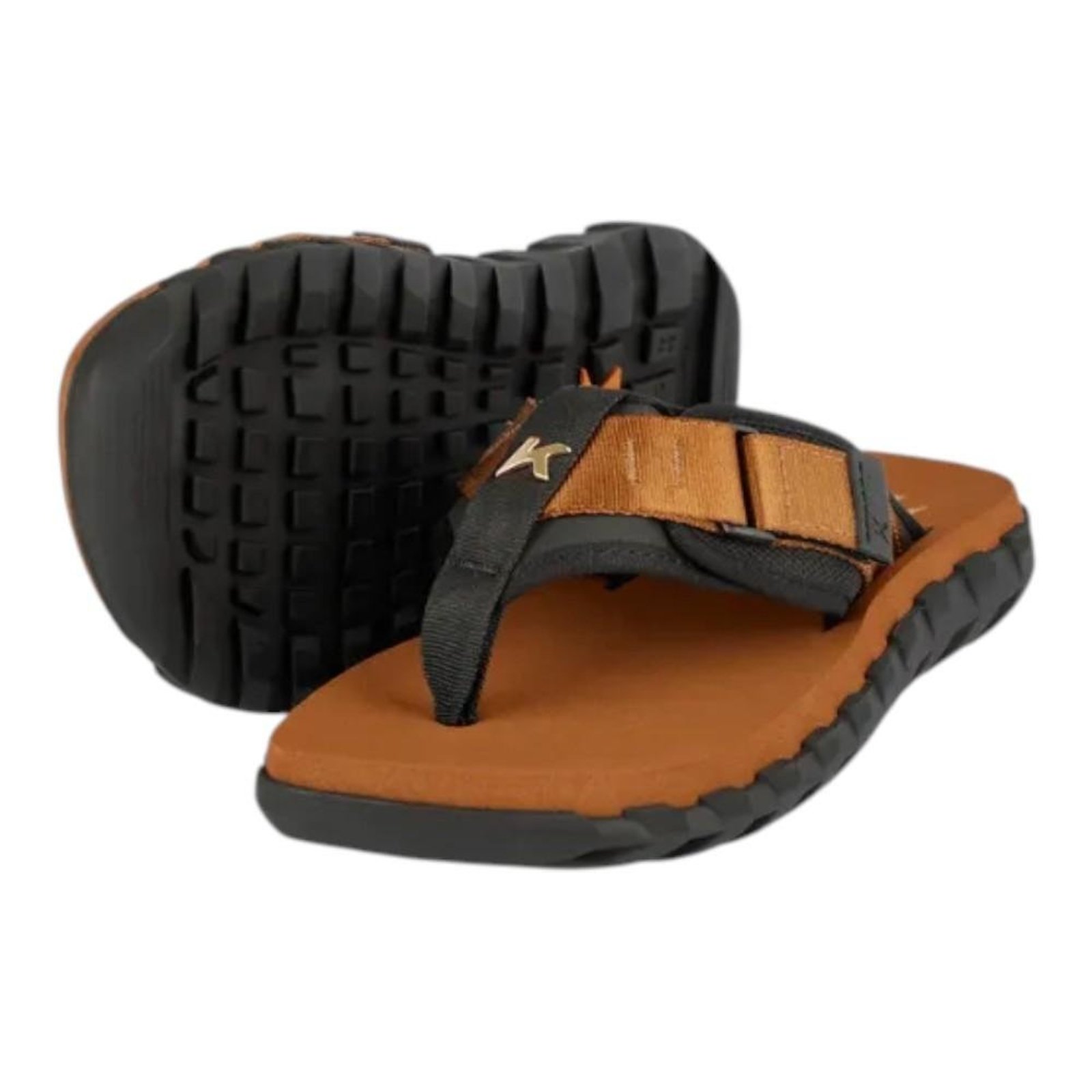 Chinelo Kenner Collab L7nnon Megah Plus Marrom Masculino Marrom