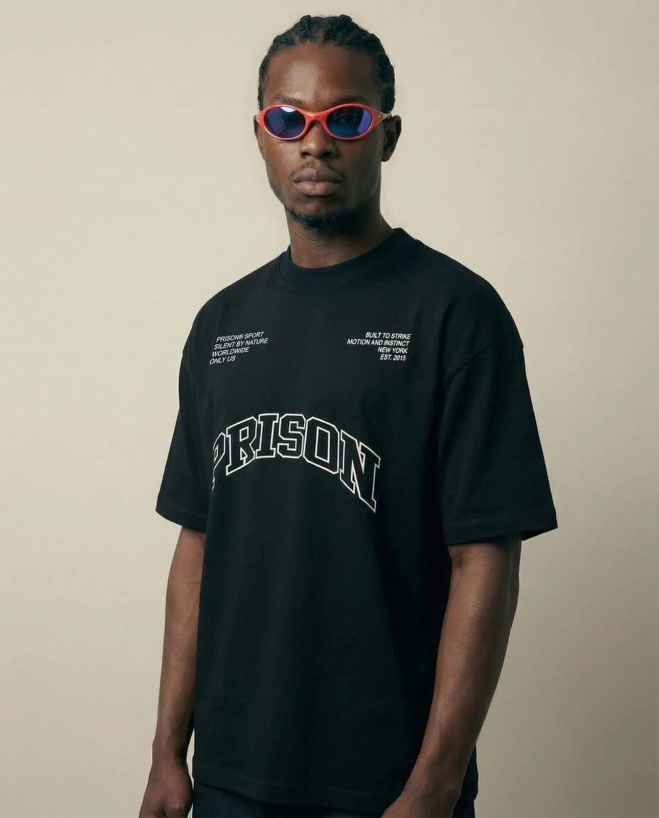 Camiseta Oversized Streetwear Sport preta Preto