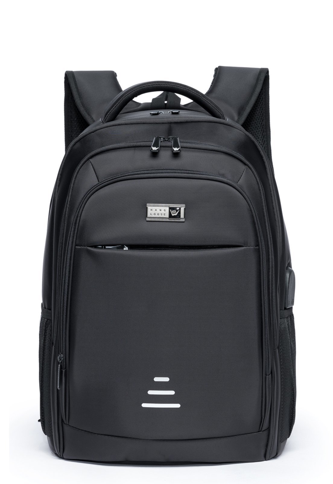 Mochila Bolsa Hang Loose Executiva Com Entrada Usb E Fone Preto