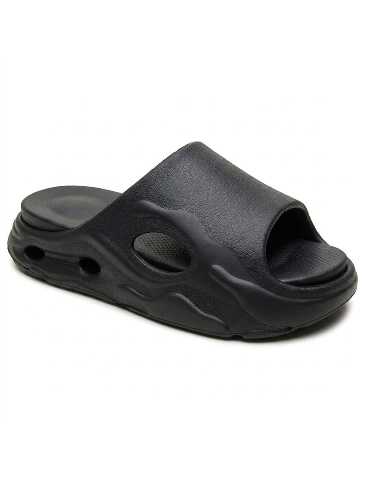 Chinelo Slide Masculino EVA Palmilha Removível Ultraleve Preto