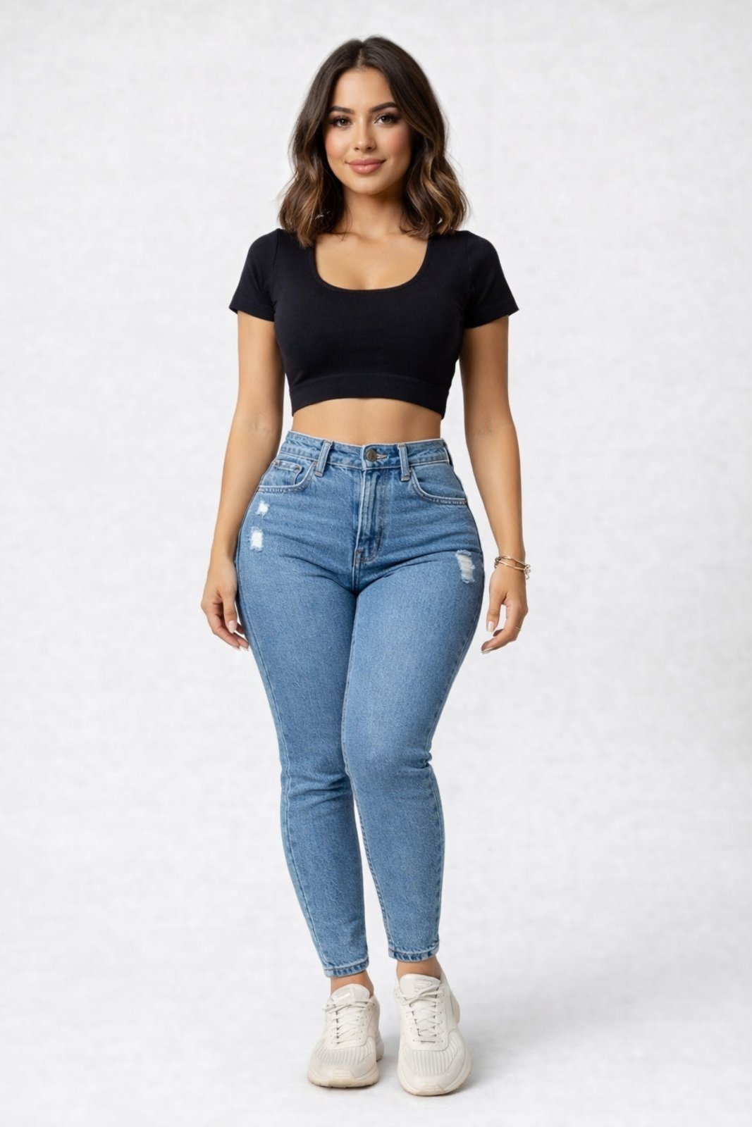 Calça Jeans Feminina D Bell Outlet Fashion Mom Clara