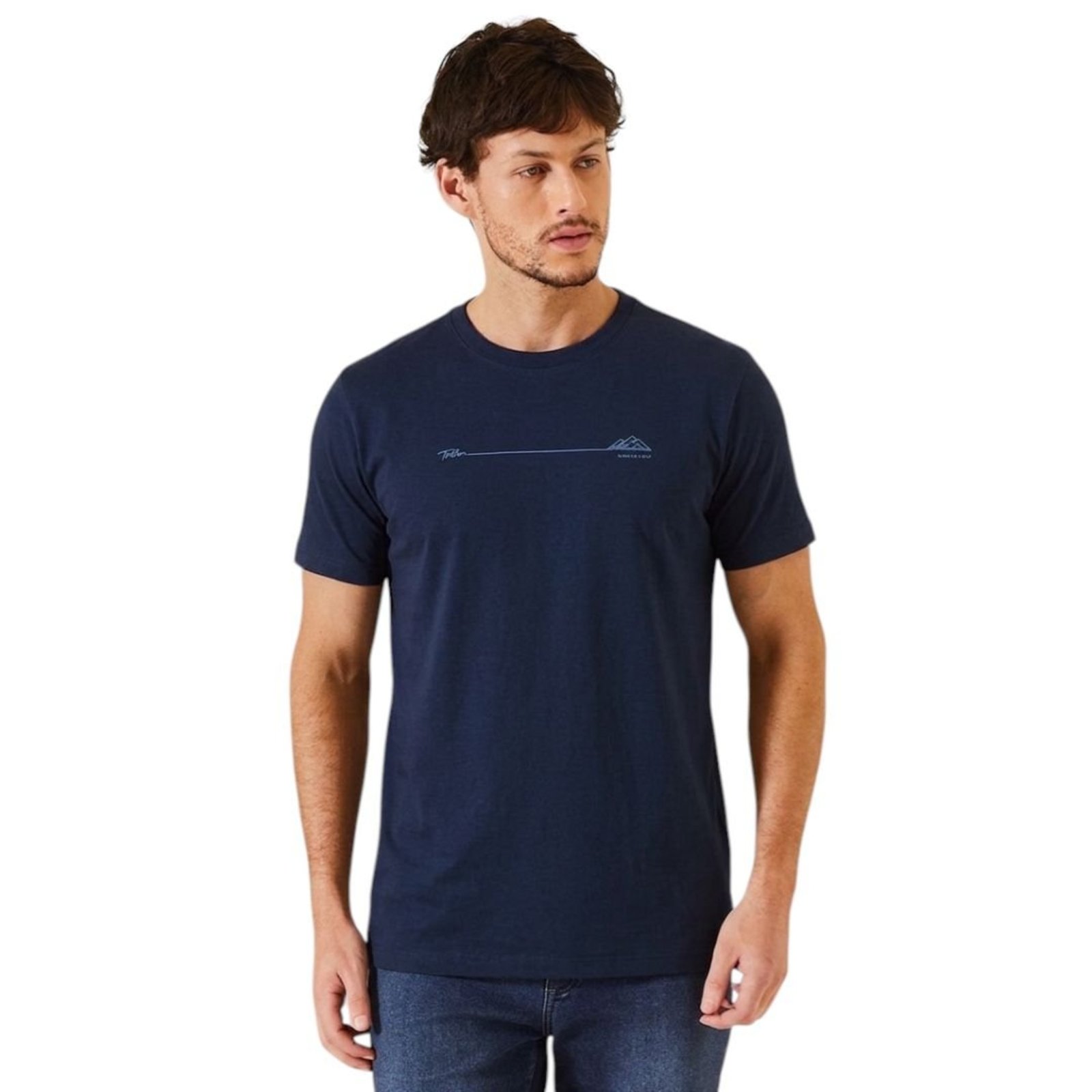 Camiseta Malha 1 Masculino Triton Azul Darkness