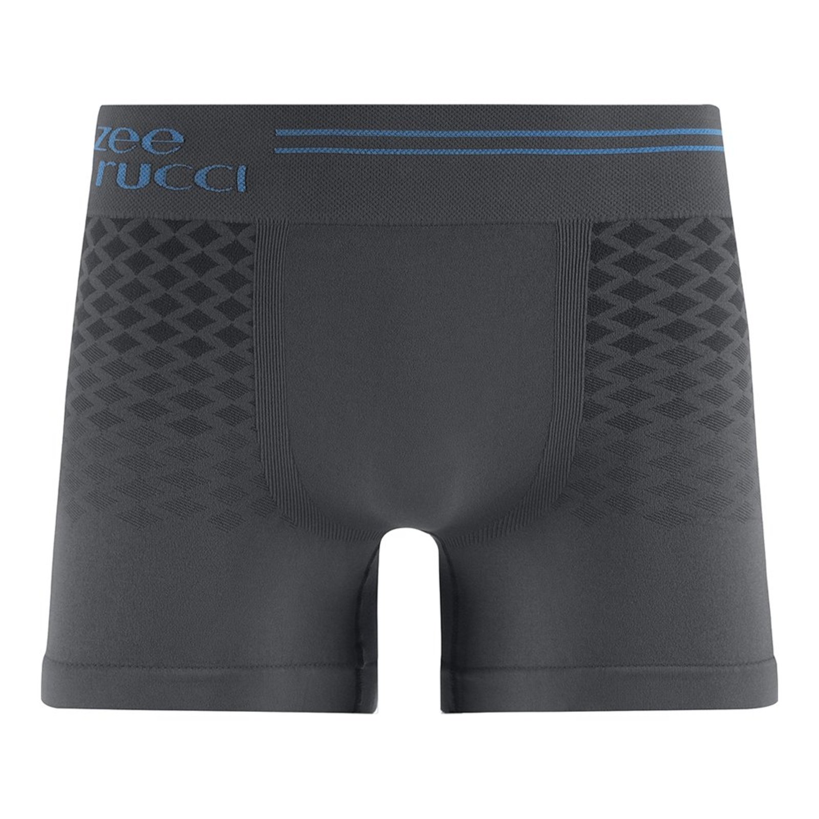 Cueca Boxer sem Costura Jacquard Degradê Verde Escuro