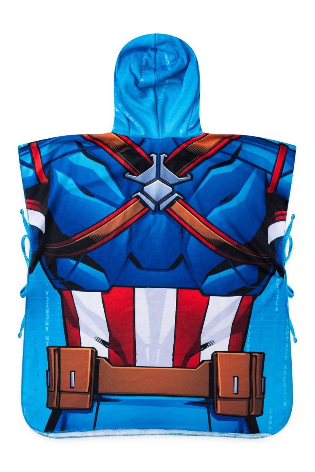 Vista 3 Saída Bem Vestir de Praia Masculina Capitão América Royal Marvel azul Marvel azul