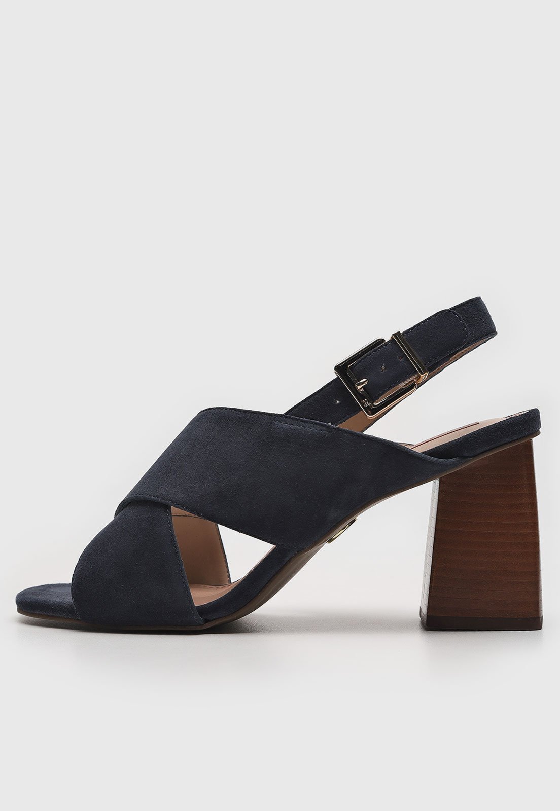 Sandália Jorge Bischoff Suede Azul-Marinho
