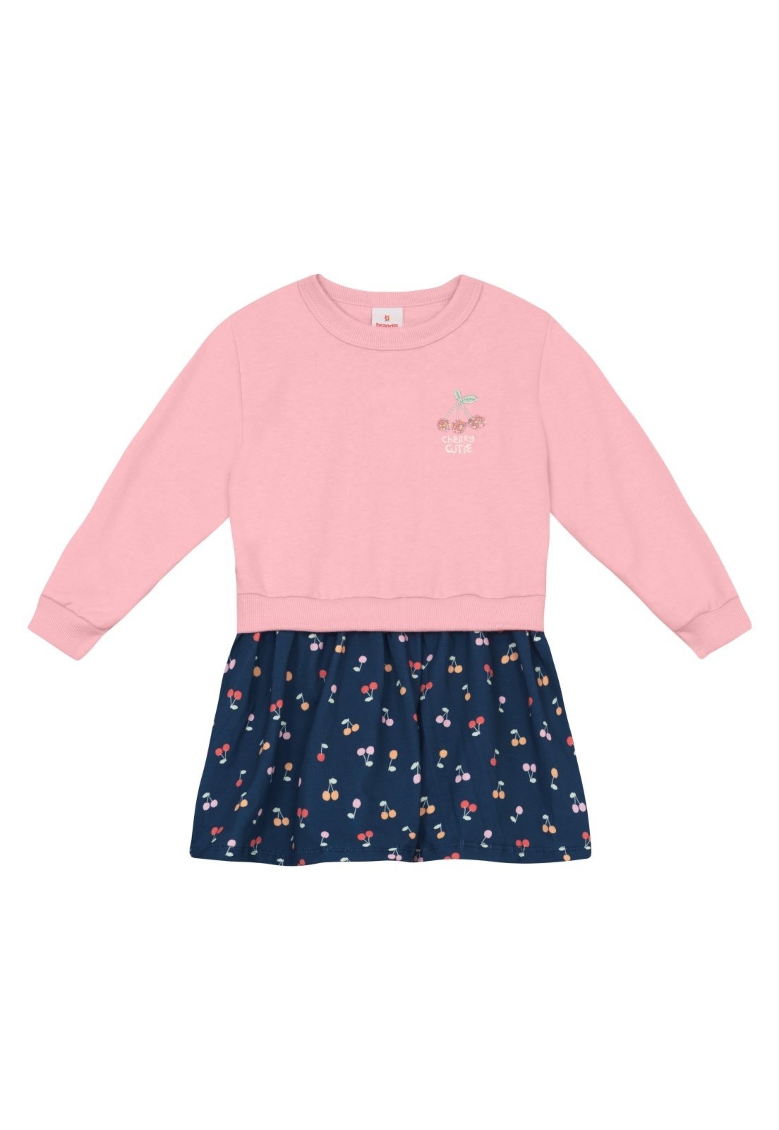 Infantil - Vestido menina de cerejinha Brandili