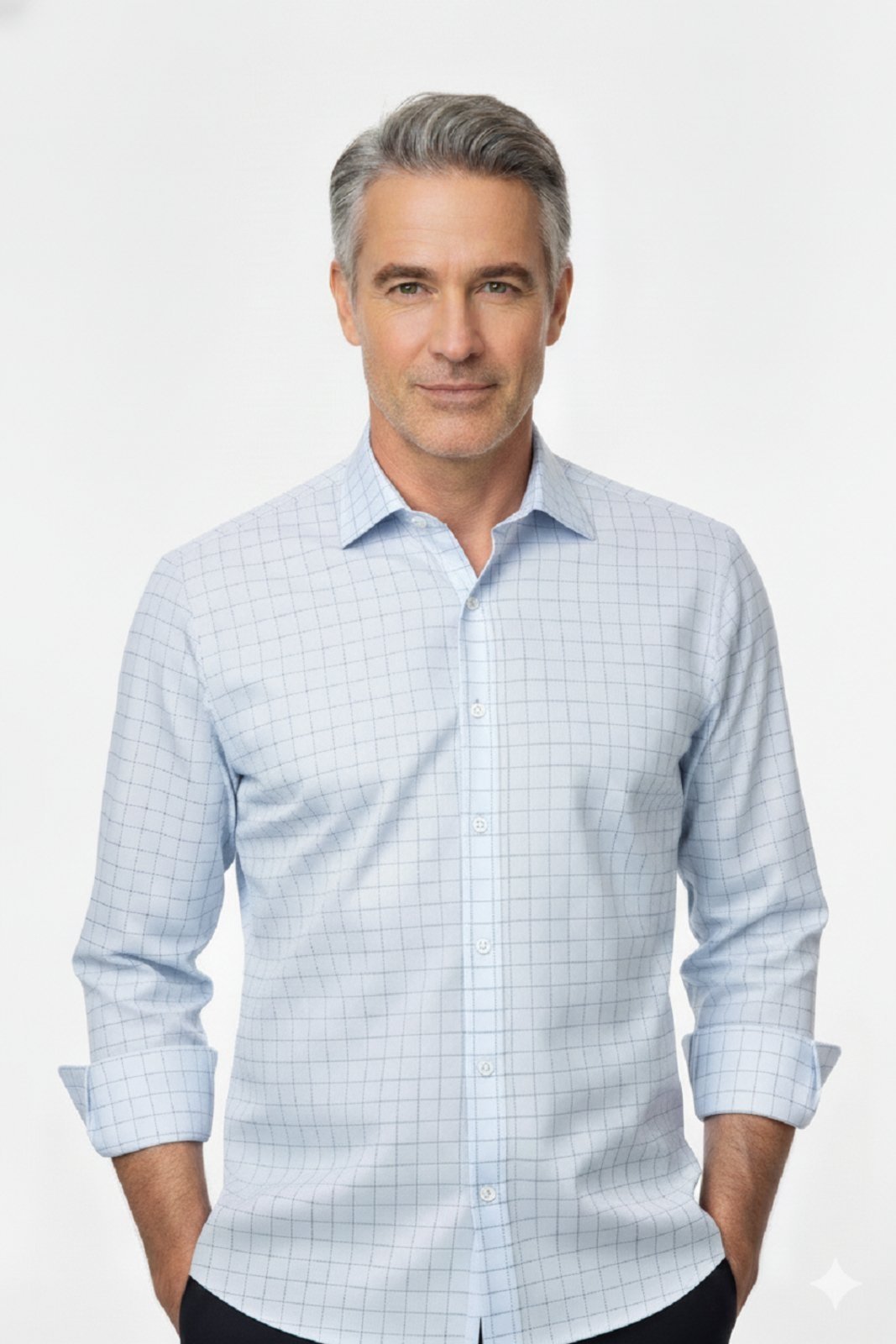Camisa Manga Longa Amil Camp Modelagem Slim Tecido Com Elastano 1864 Cor 03