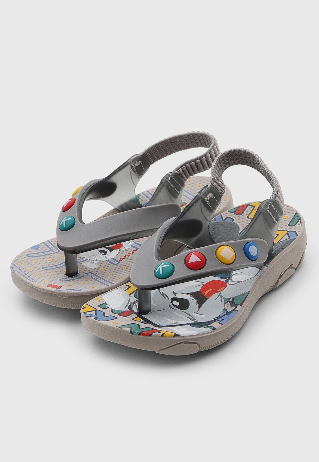 Infantil - Chinelo Klin Estampado Cinza