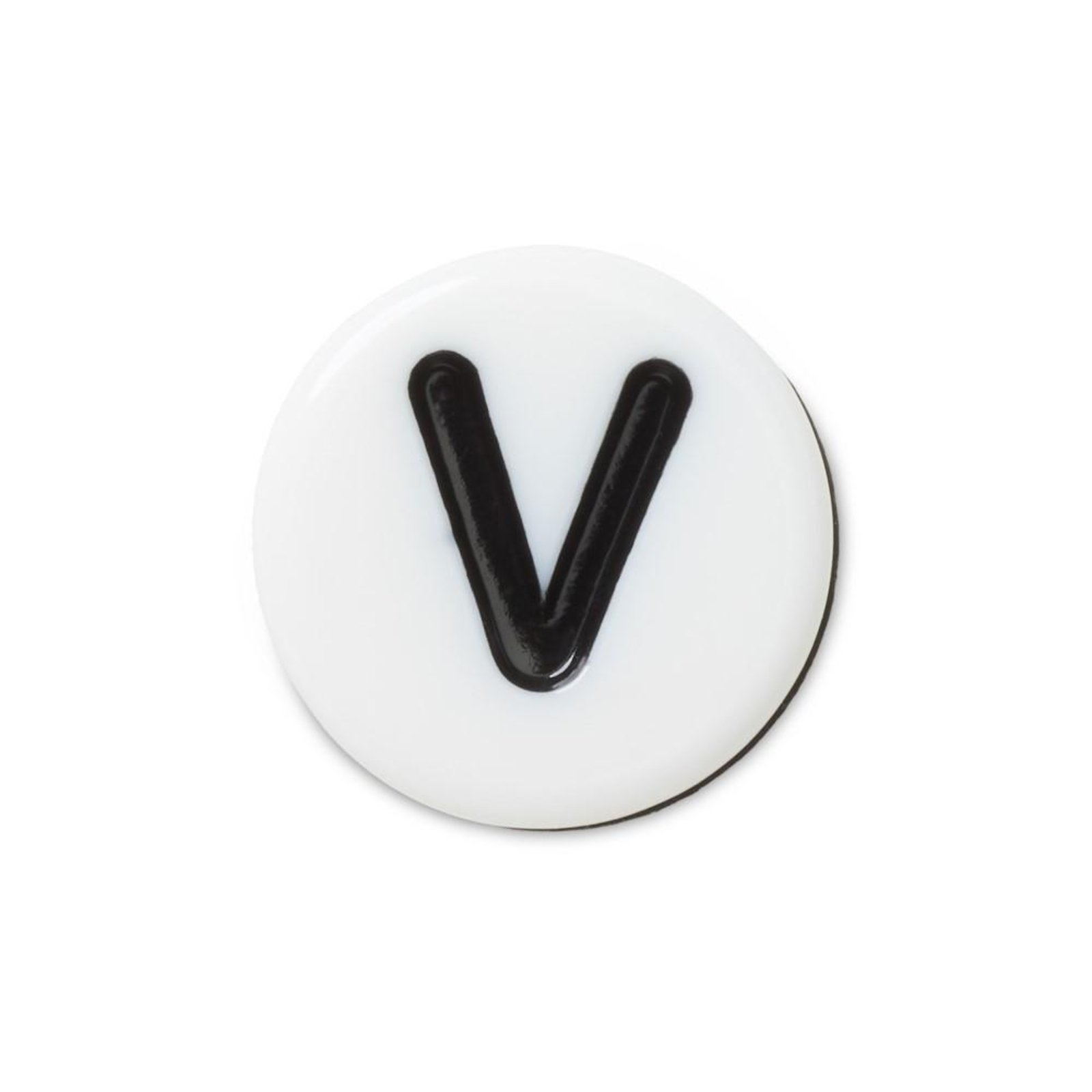 Vista 2 Infantil - Jibbitz™ Letra V Pequena Crocs branco Crocs branco