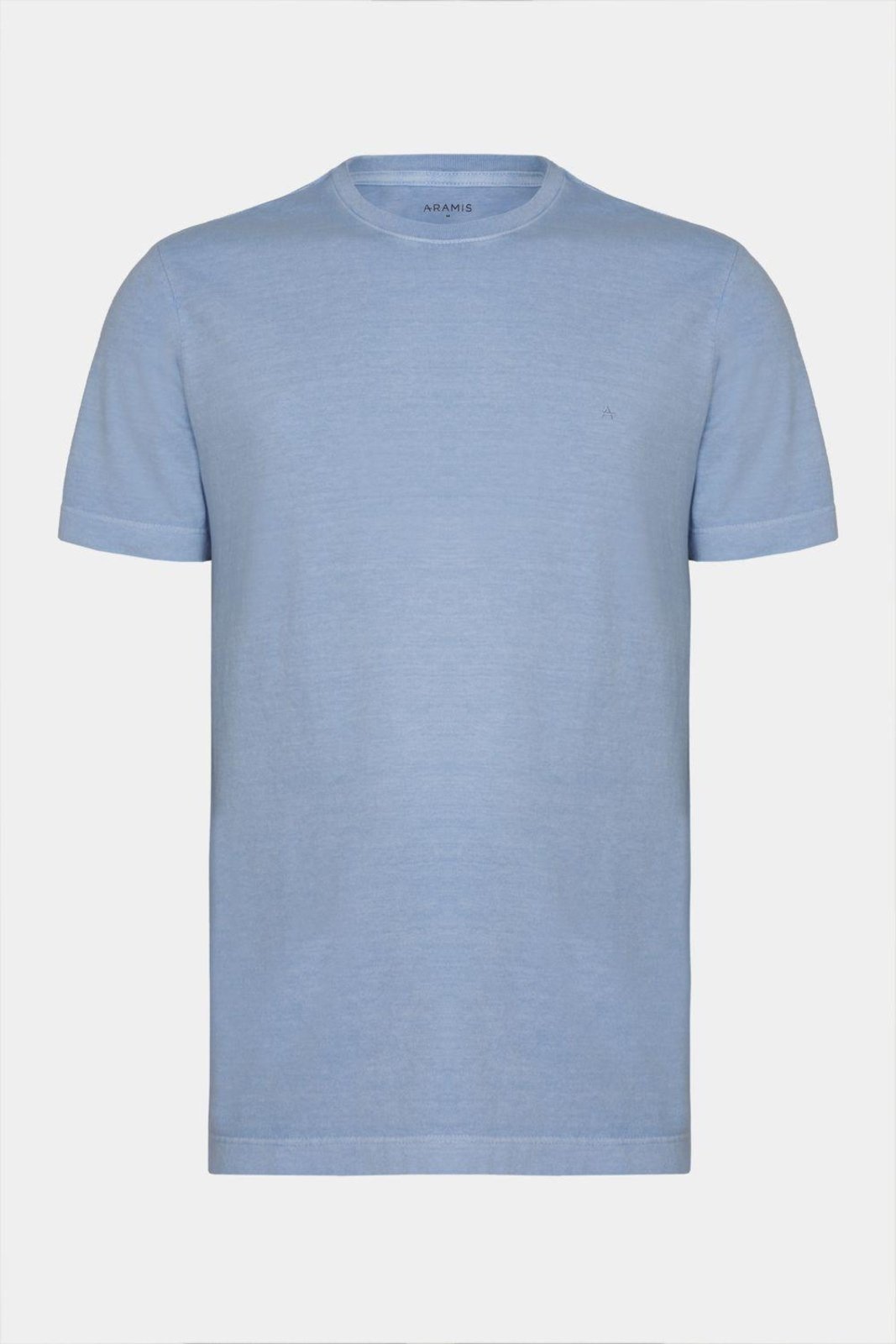 Vista 2 Camiseta Aramis Básica Algodão Manga Curta Bordado azul Aramis azul