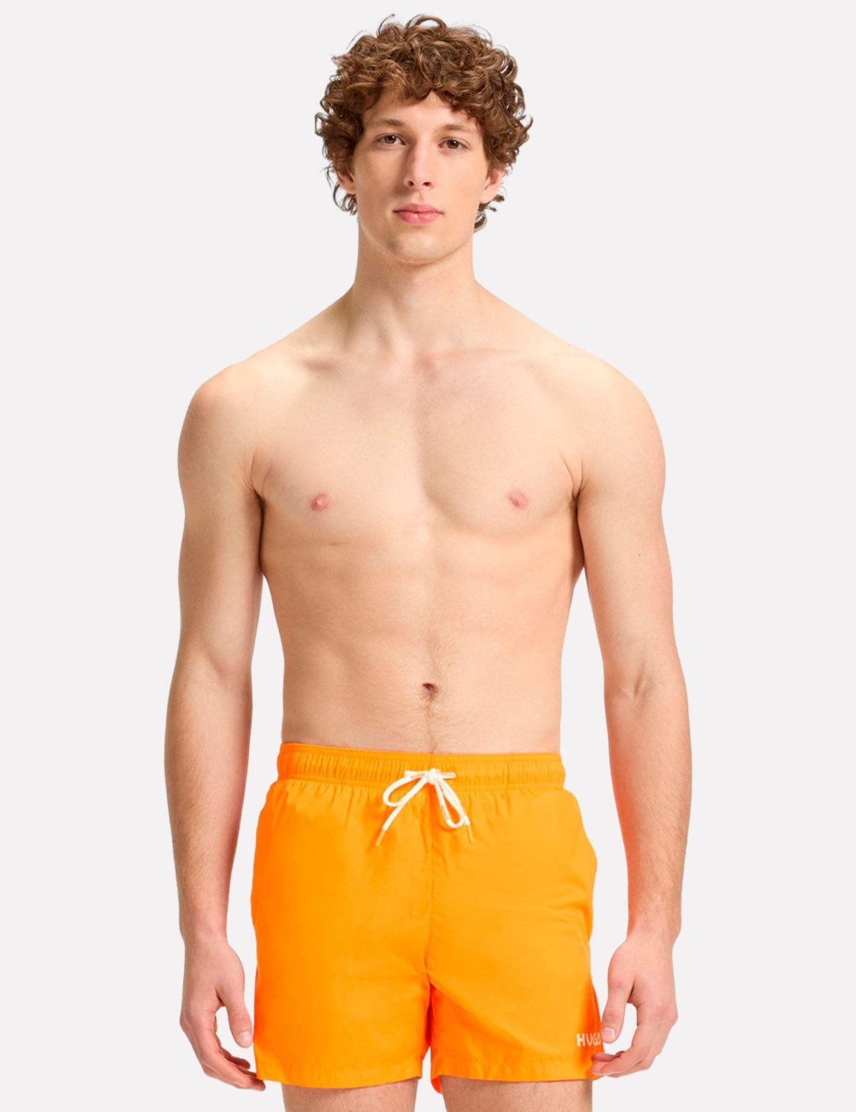 Vista 2 Short Hugo Boss Masculino Regular Beachwear Haiti laranja Hugo Boss laranja
