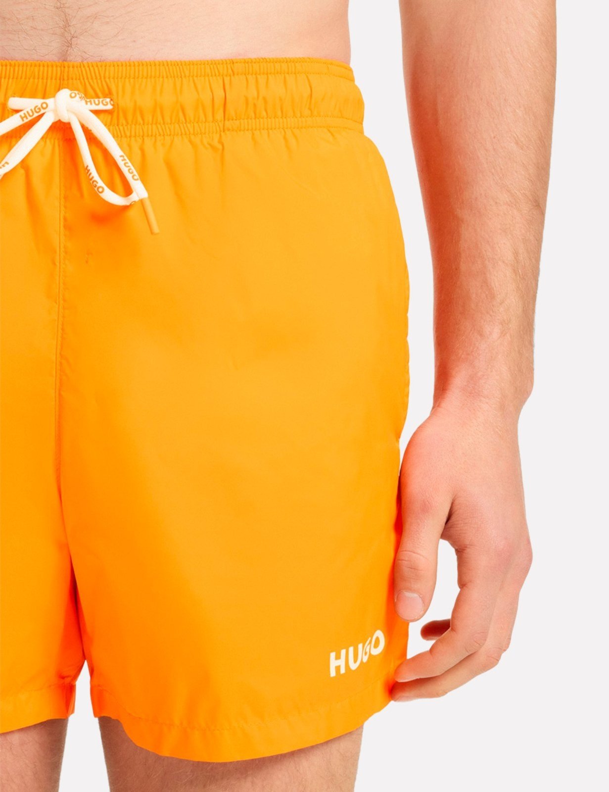 Vista 3 Short Hugo Boss Masculino Regular Beachwear Haiti laranja Hugo Boss laranja