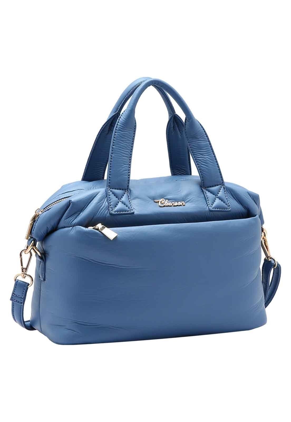 Bolsa Feminina Chenson Original Puffer Mão Azul 3484995