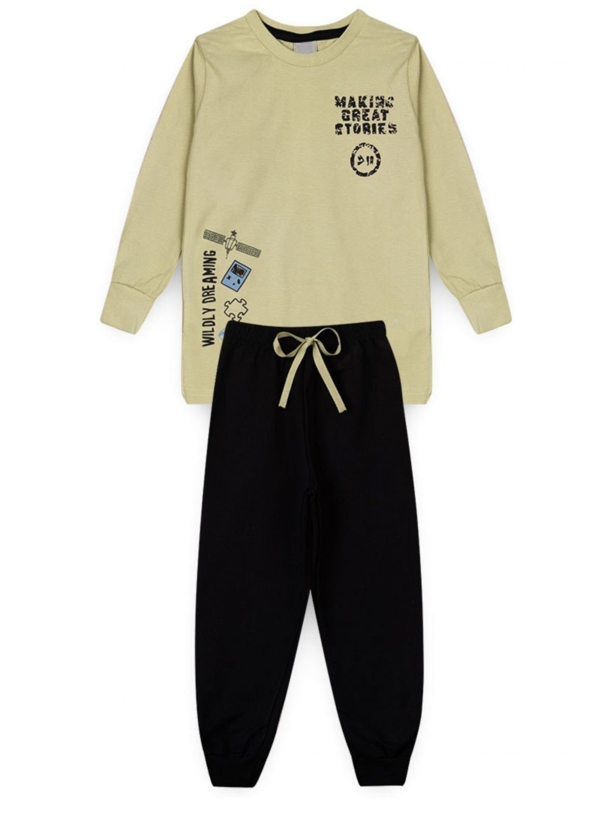 Vista 3 Infantil - Kit Sortido Platinum 2 Peças de Roupas Infantis Masculino Inverno - 1 Casacos + 1 Calças PLATINUM KIDS multicolorido PLATINUM KIDS multicolorido