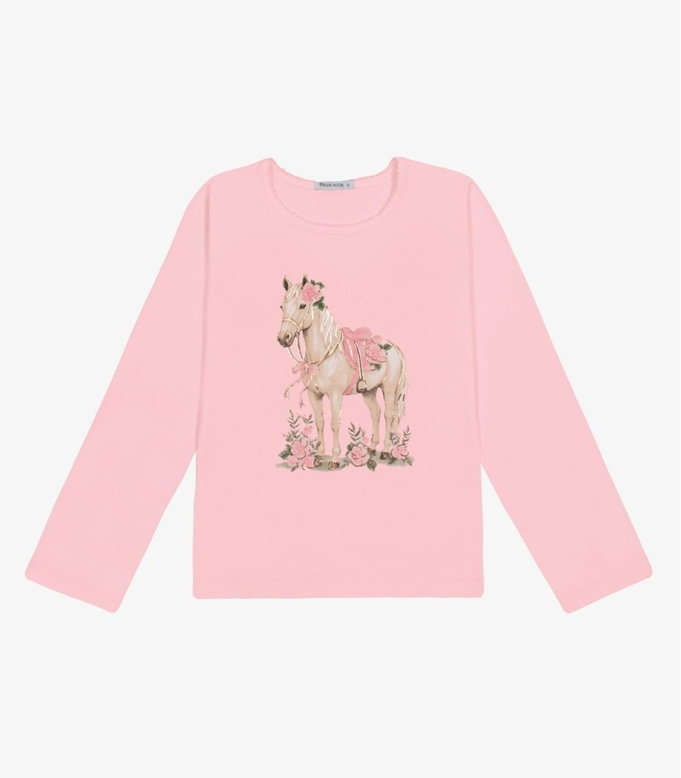 Infantil - Blusa Feminina Manga Longa Trick Nick Rosa