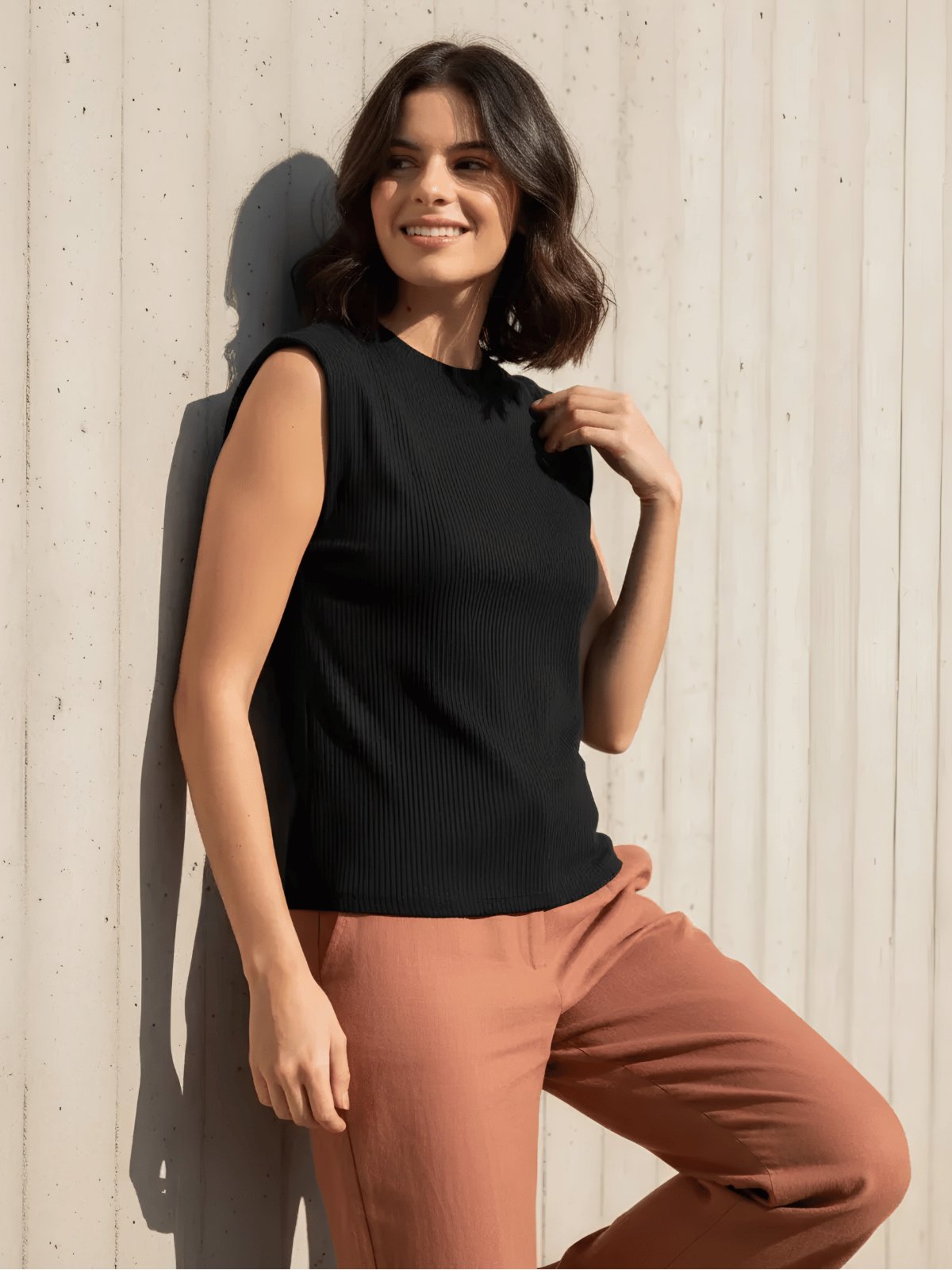 Blusa Regata Feminina Muscle Tee Canelada Lunender