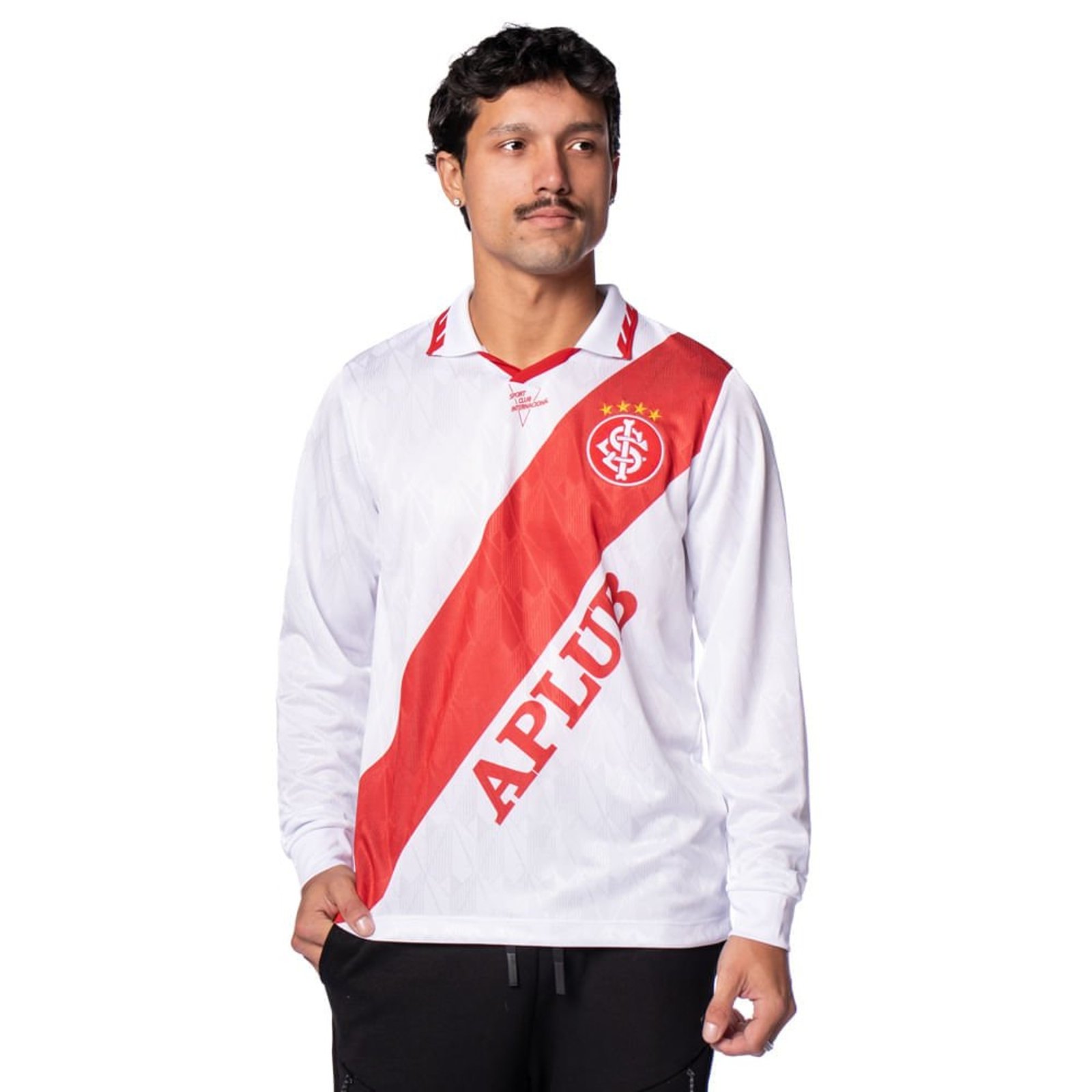 Camiseta Masculina Betel Inter Retrô 1995 Branco/vermelho