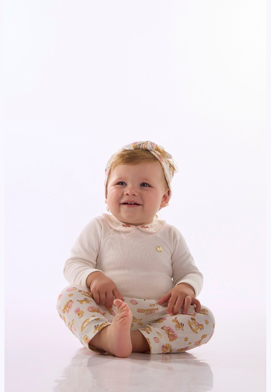 Infantil - Conjunto Body Calça Up Baby Branco