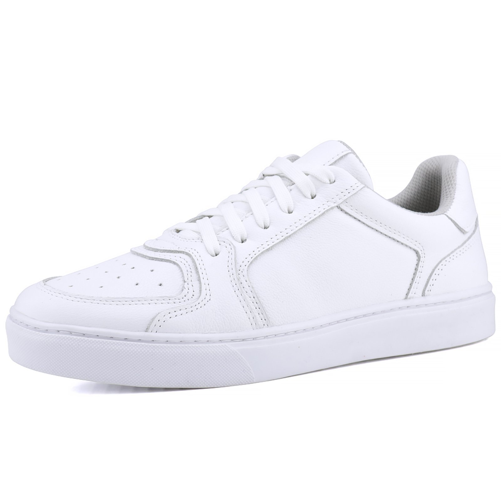 Tênis Casual Mr. Gutt de Couro Conforto Branco