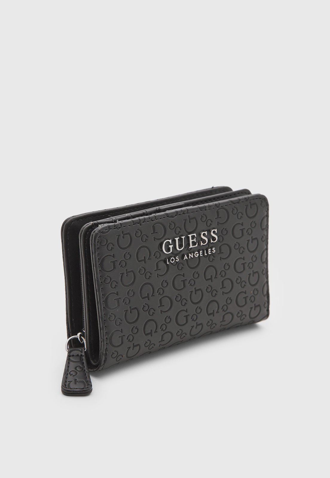 Carteira Feminina Guess Compacta Monograma Preto