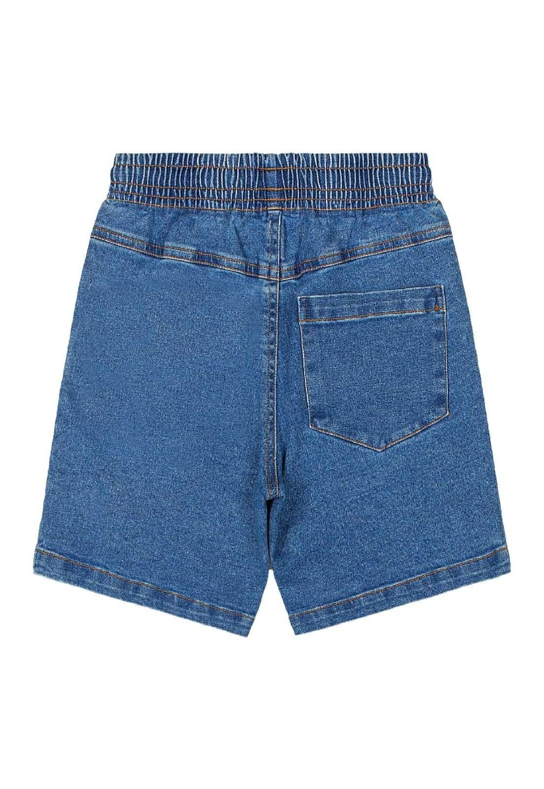 Vista 3 Infantil - Bermuda Jeans Masculina Quimby azul Quimby azul