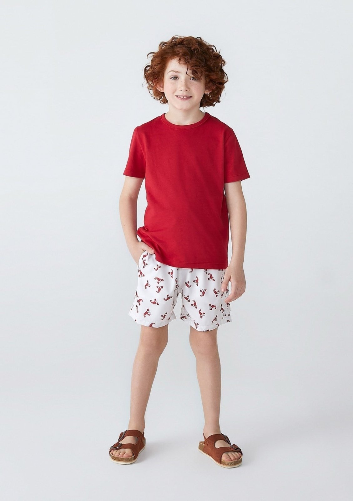 Infantil - Camiseta Hering Básica Modelagem Tradicional VERMELHO
