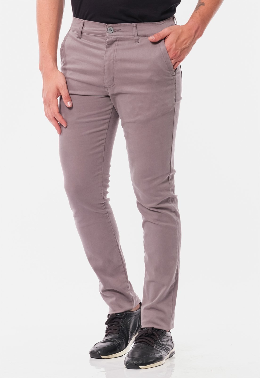 Calça Sarja Conforto Macaw Slim Fit 7898 Cinza