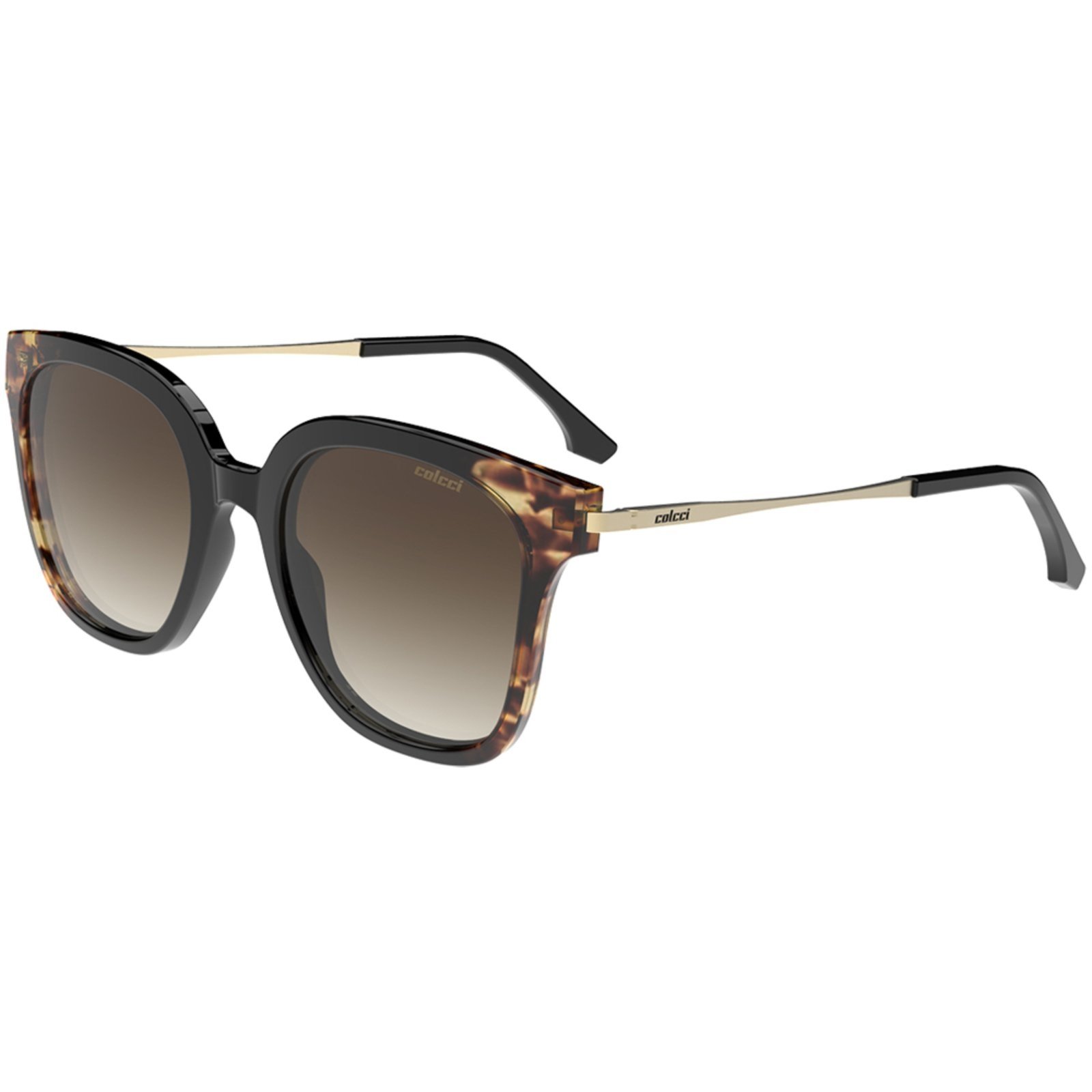 Vista 2 Óculos de Sol Colcci Sara C0225AGW34 Feminino preto Colcci preto