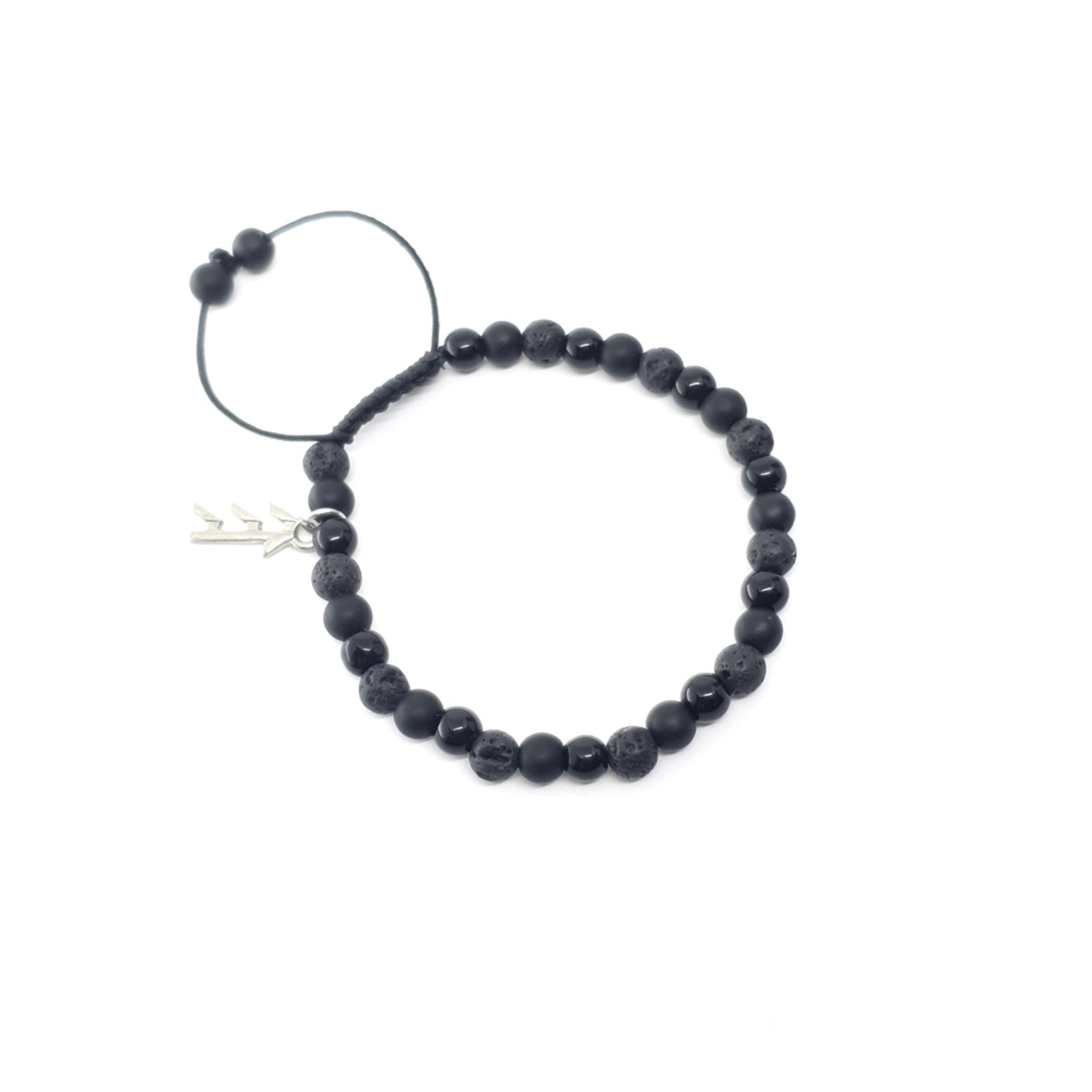 Pulseira Empóriotop de Pedras Black Series Triple UTM Preto