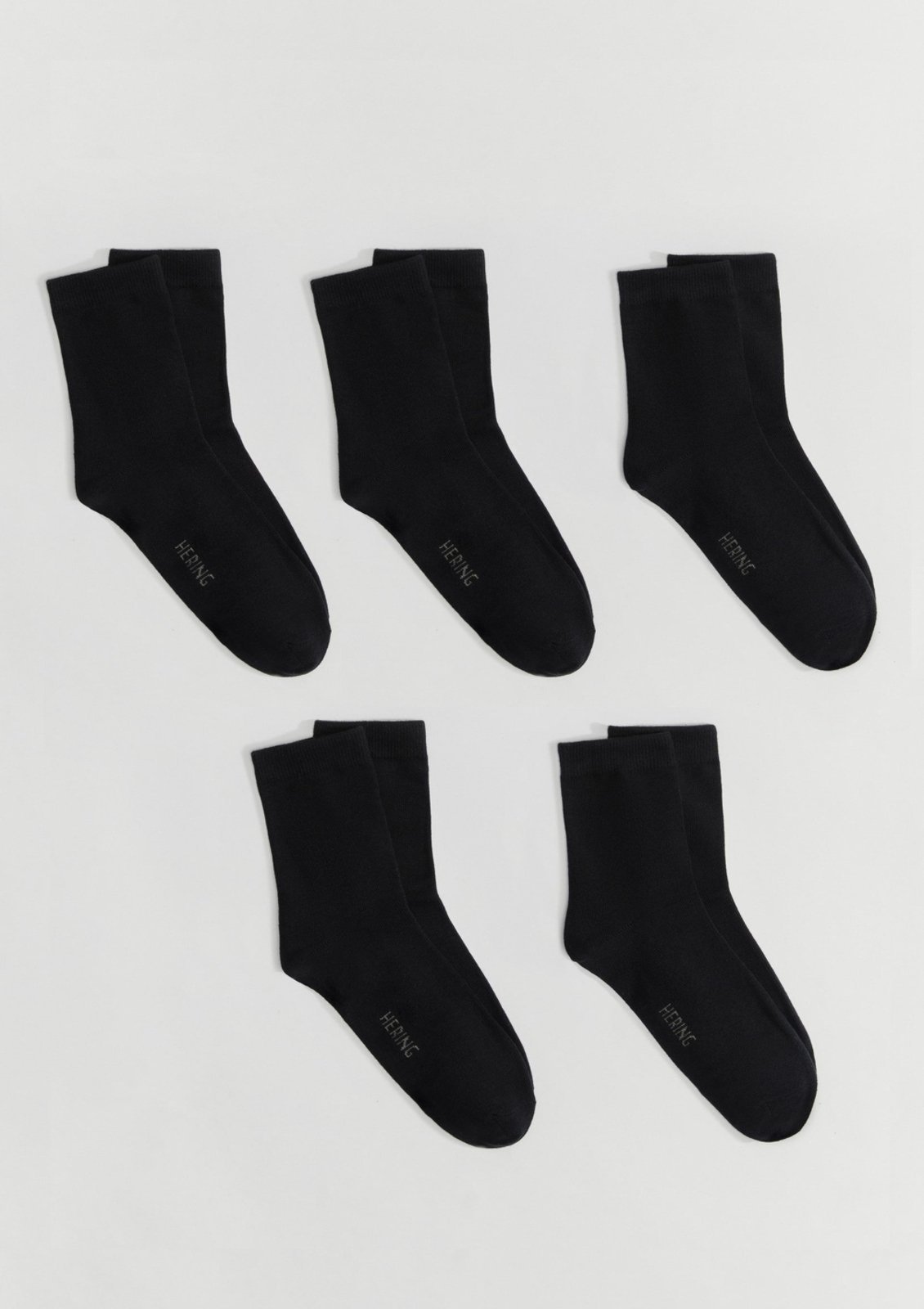 Kit 5 Pares De Meias Unissex Cano Médio Hering