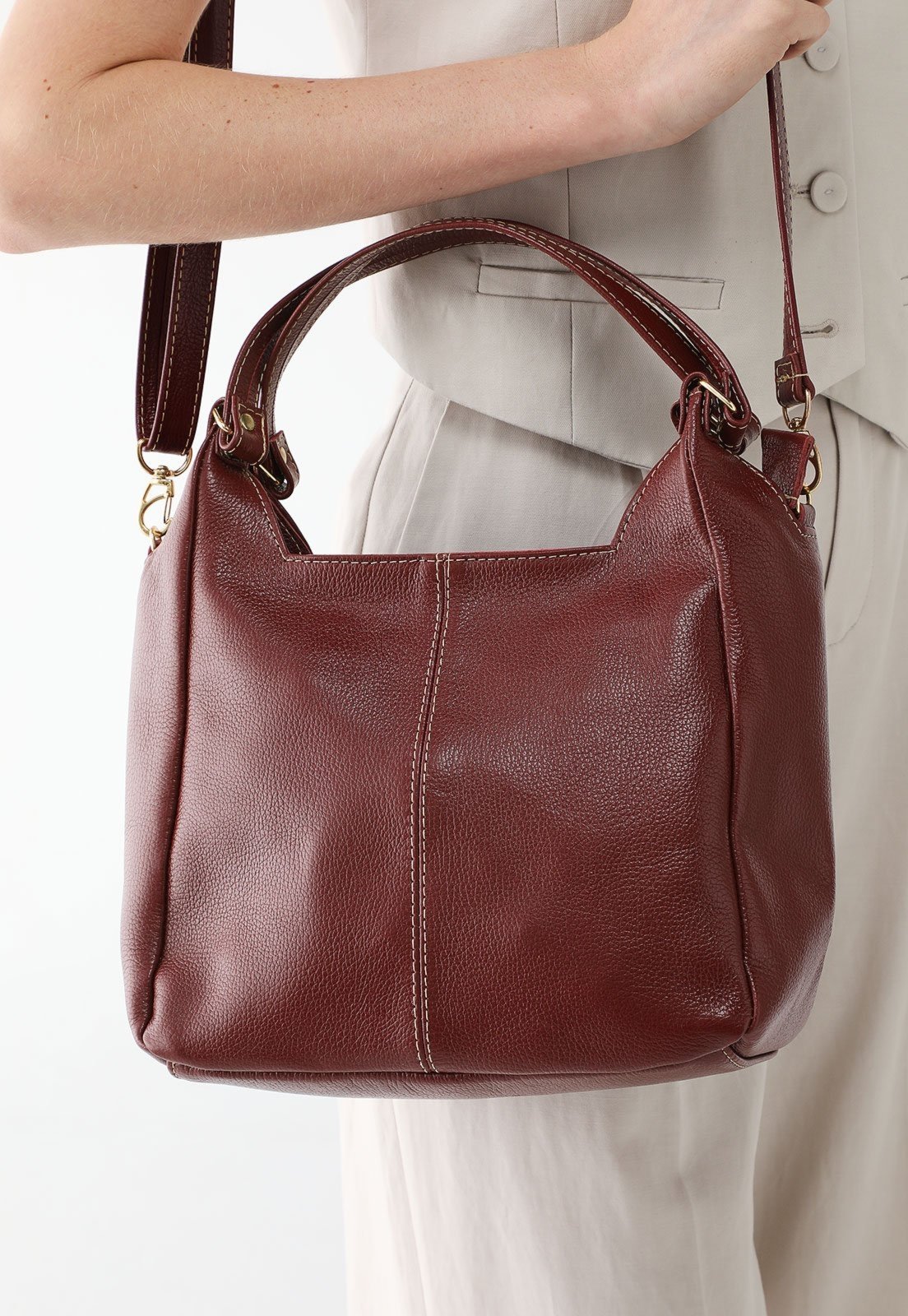 Bolsa SN Couros Áustria Vermelho
