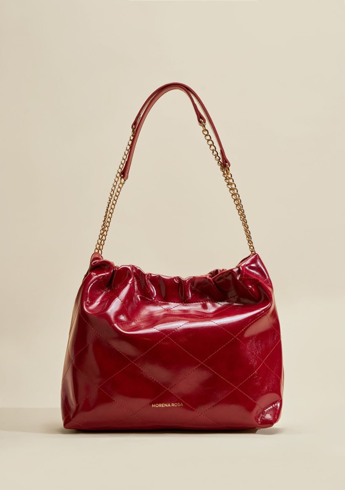 Bolsa Morena Rosa Hobo Alça Corda Estampado