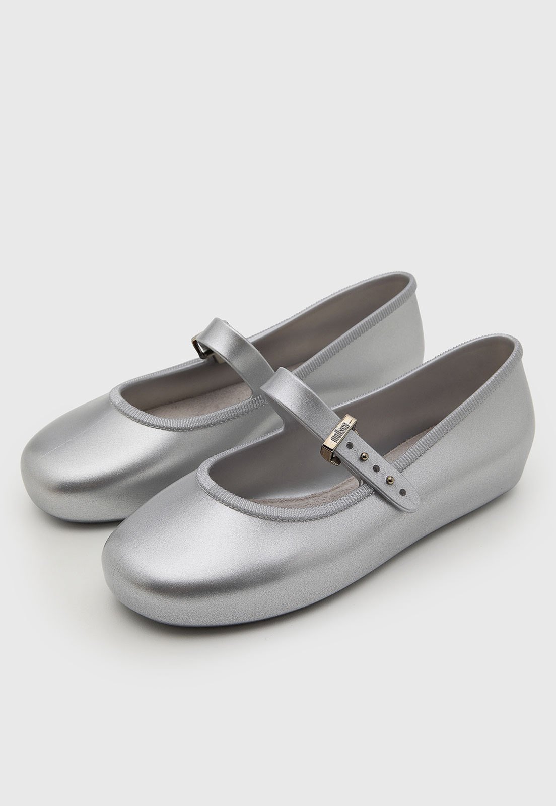 Infantil - Sapatilha Mini Melissa Soft Ballerina Prata