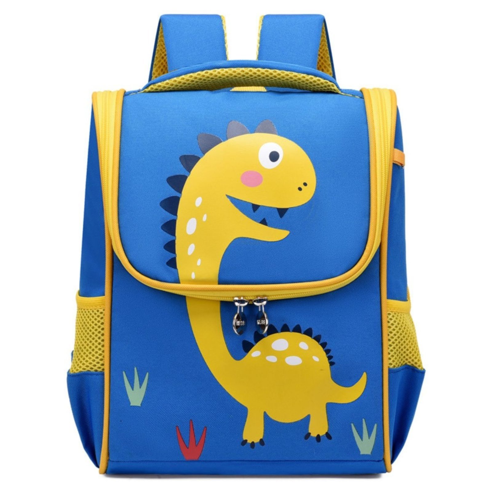 Infantil - Mochila Escolar Menino Menina Dinossauro Gatinho de Costas Star Shop Azul