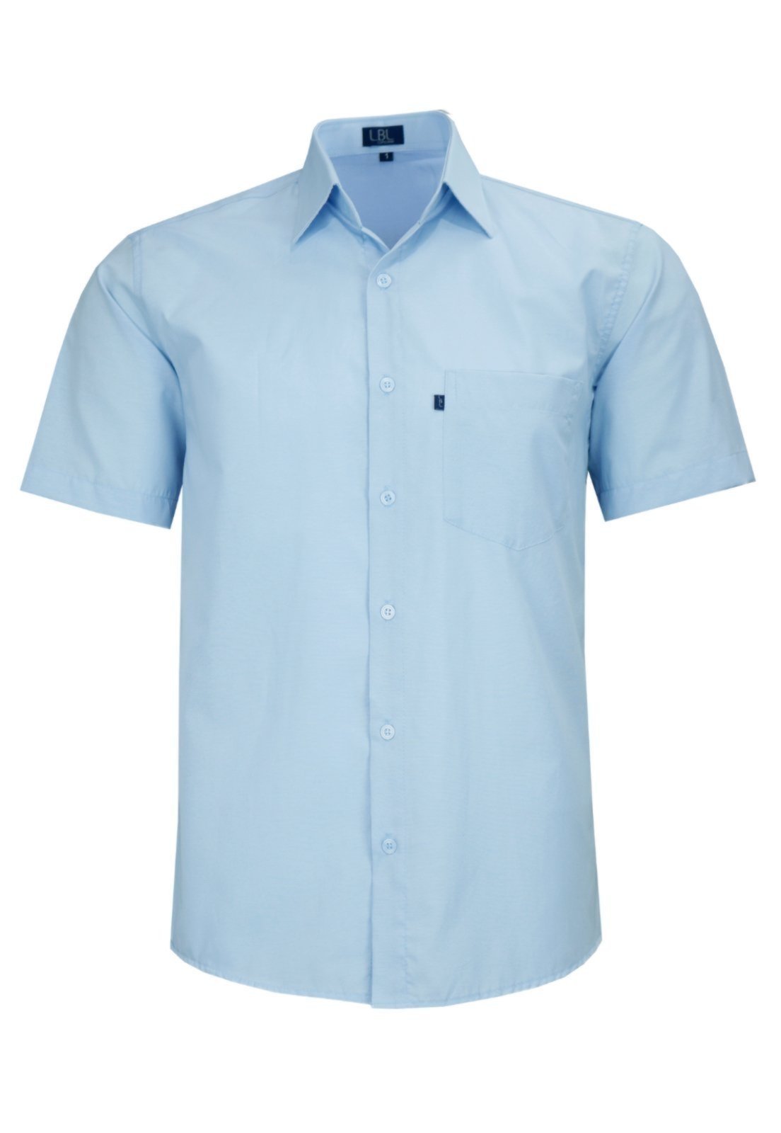 Camisa Masculina Manga Curta Lbl Clássica Com Bolso 3034