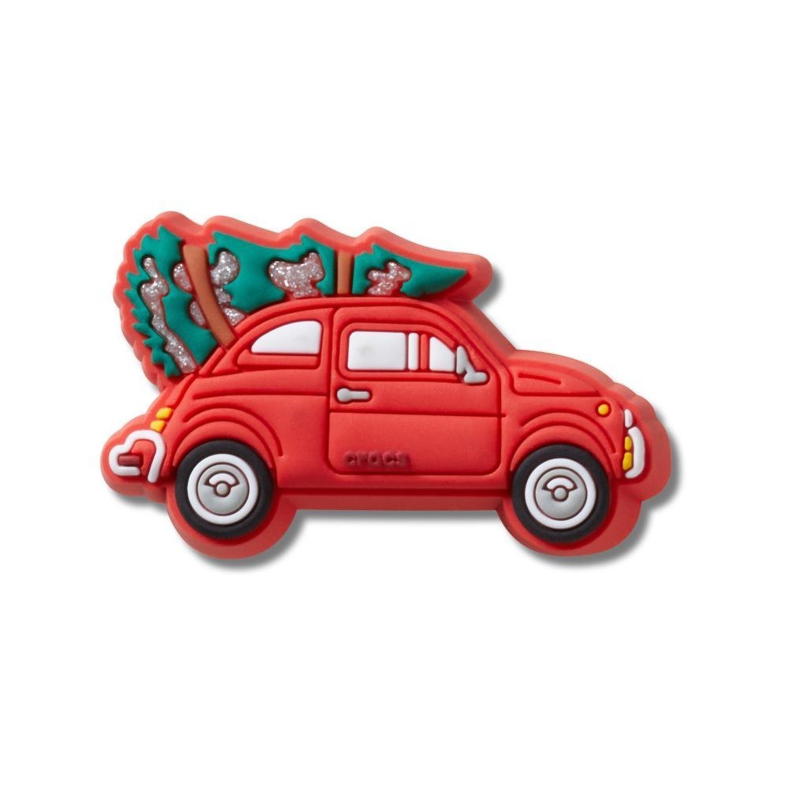 Vista 2 Infantil - Jibbitz™ Carro Vermelho Com Árvore de Natal Crocs branco