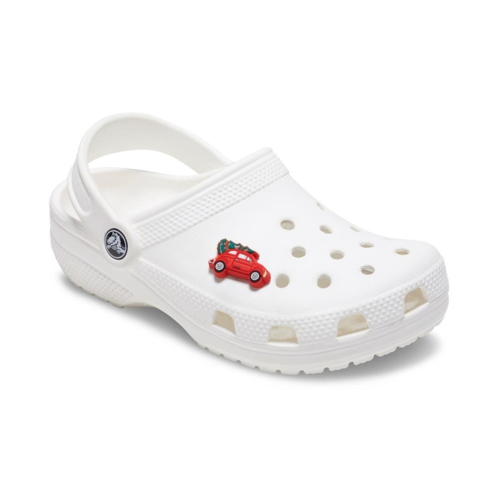 Vista 3 Infantil - Jibbitz™ Carro Vermelho Com Árvore de Natal Crocs branco