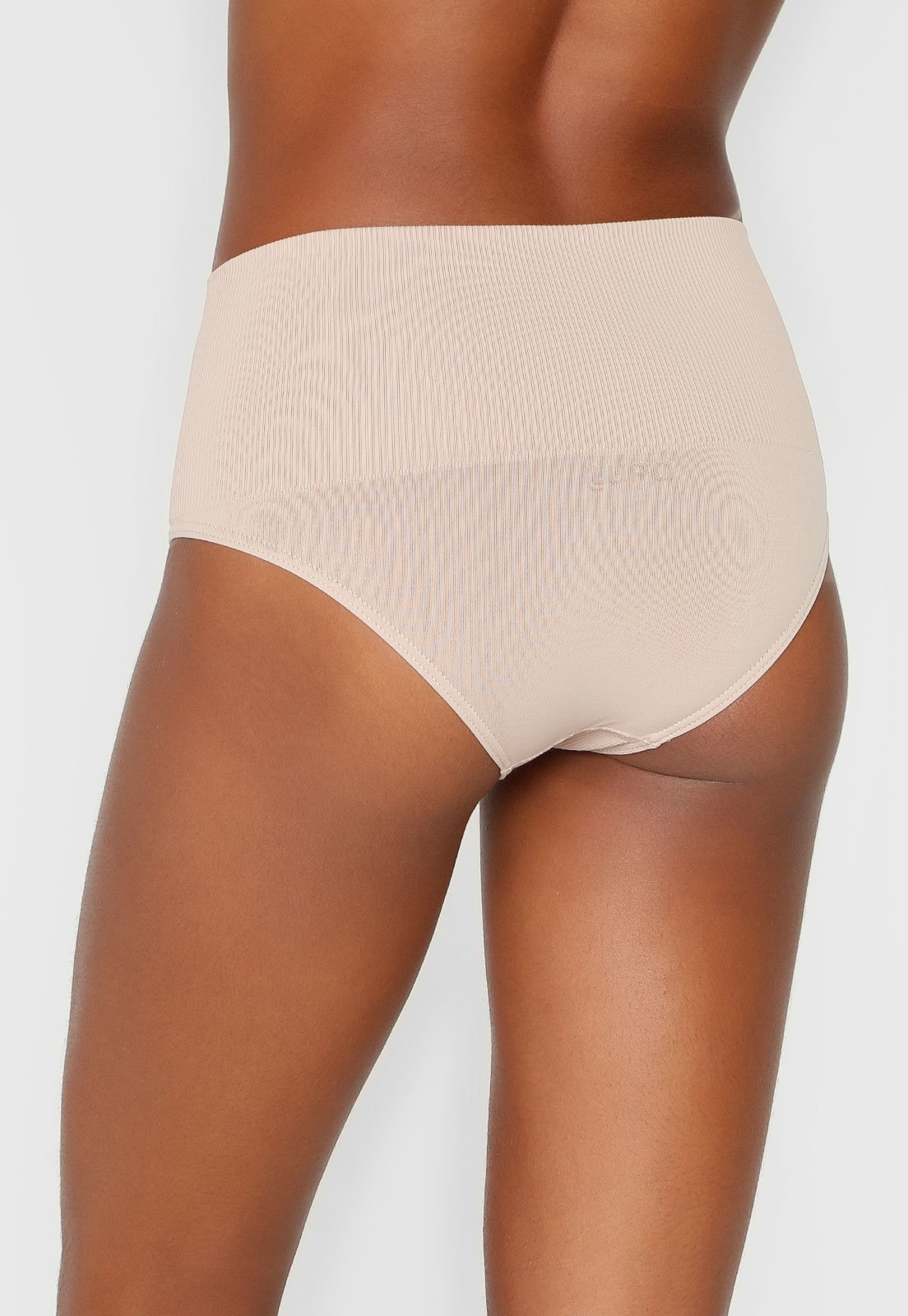 Vista 3 Calcinha Lupo Hot Pant Loba Redutora bege Lupo bege