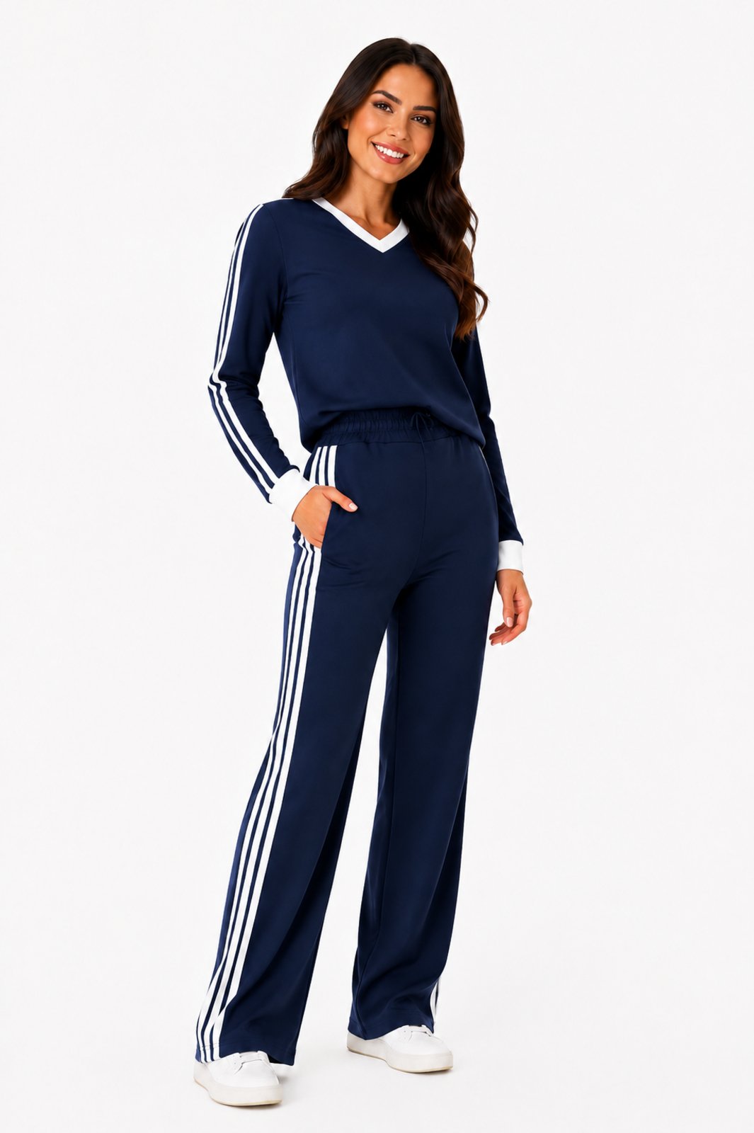 Conjunto Moletinho D Bell Outlet Fashion Esportivo Azul Marinho