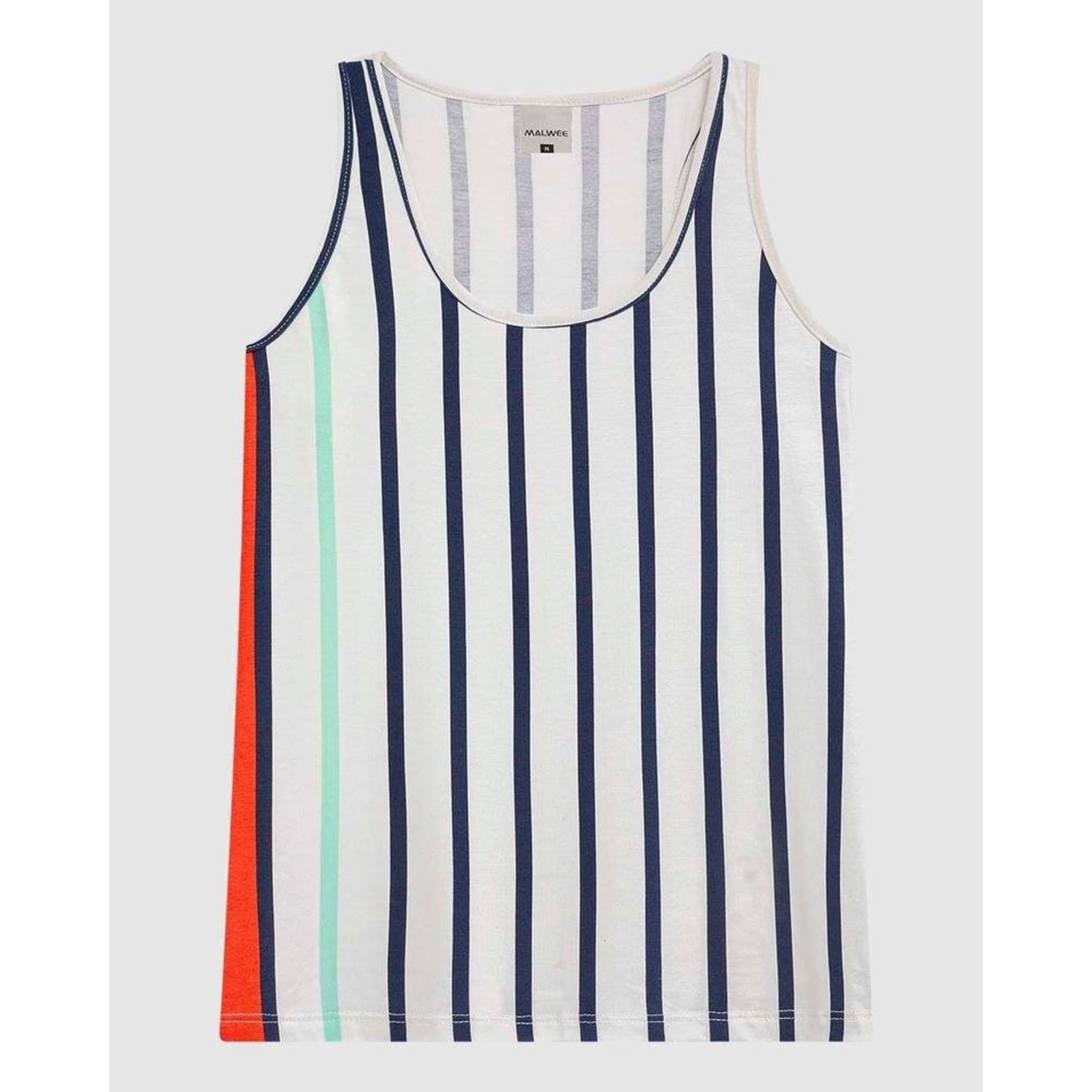Regata Feminina Estampada Decote Redondo Em Malha Viscose Stretch