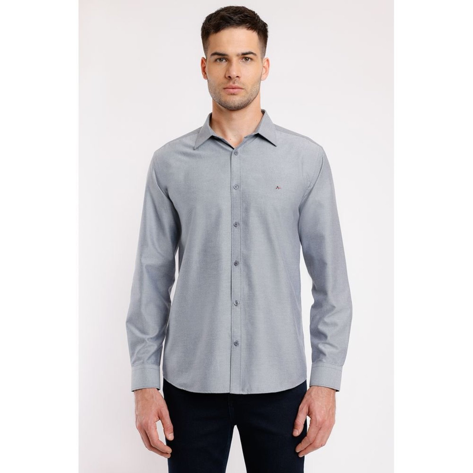 Camisa Aramis Regular Cosmo Oxfordine Marinho