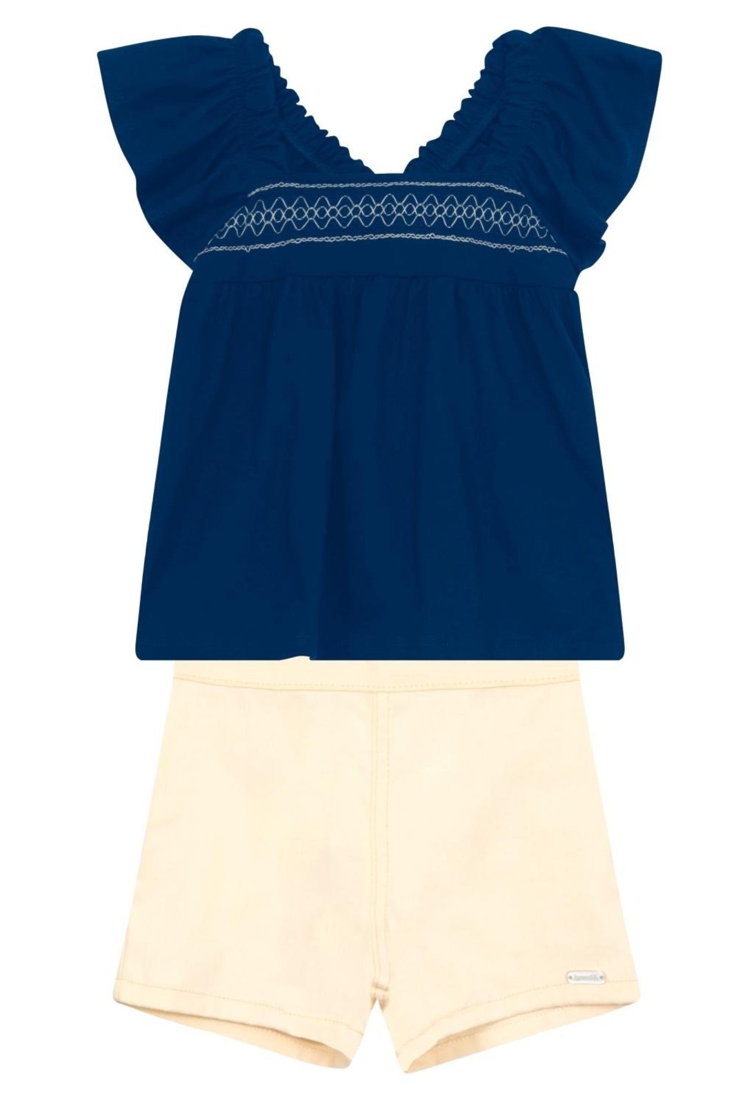 Infantil - Conjunto menina em meia malha Brandili