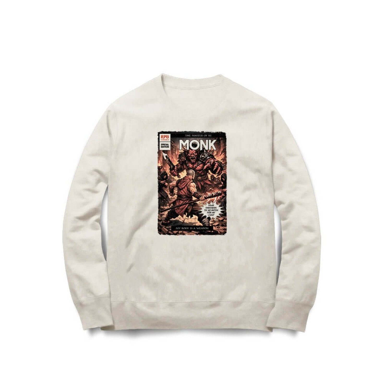 Moletom Monk Comics - Off White