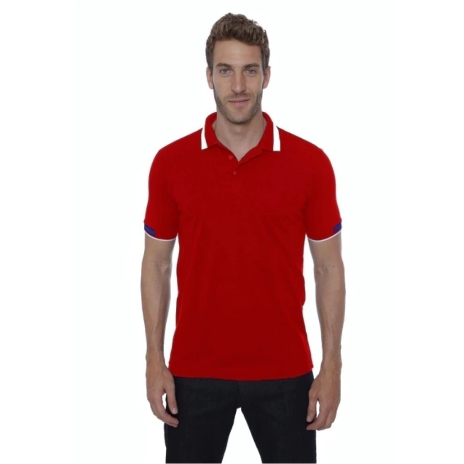 Camisa Polo Hugo Deleon Piquet Vermelho